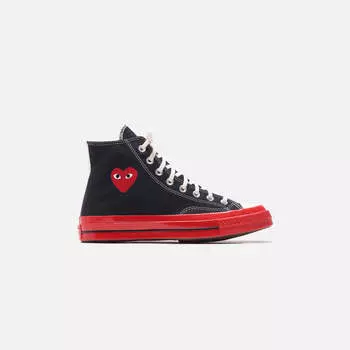 Кроссовки Converse x Comme des Garons CDG Play Red Sole High Top, черный