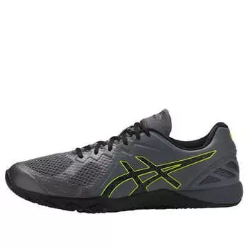 Кроссовки conviction x 'dark grey yellow' Asics, серый