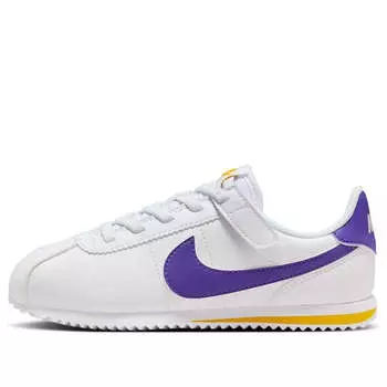 Кроссовки cortez easyon 'white varsity maize varsity purple' Nike, белый