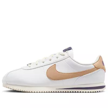 Кроссовки cortez 'white dark raisin hemp' Nike, белый