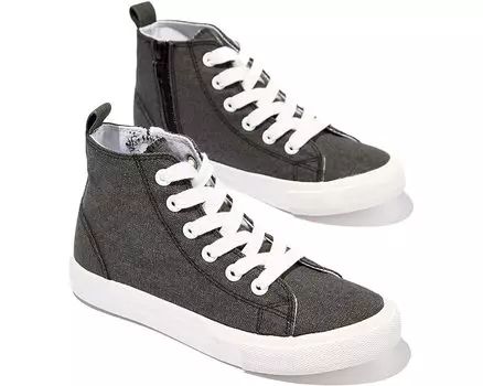Кроссовки COTTON ON Classic Canvas High-Top Trainer, цвет Phantom Washed Canvas