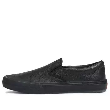Кроссовки courage adams x bmx slip-on 'black elephant' Vans, черный