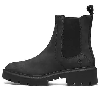 Кроссовки courmayeur valley chelsea 'black nubuck' Timberland, черный