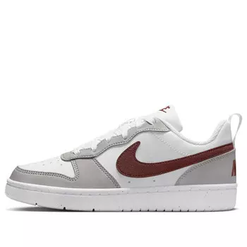 Кроссовки court borough receaft 'white dark pony iron ore' Nike, белый