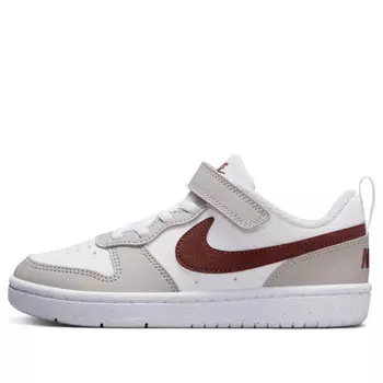 Кроссовки court borough recraft 'white light iron ore dark pony' Nike, белый
