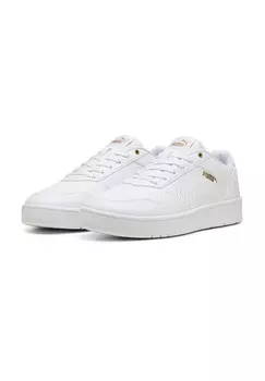 Кроссовки Court Classic, декоративная строчка, детали логотипа PUMA, цвет Puma White-puma Go