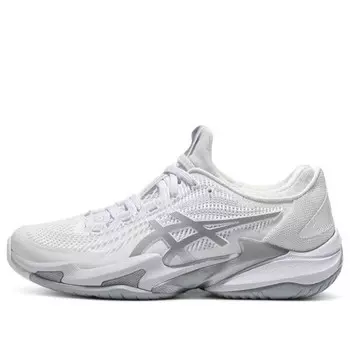Кроссовки court ff 3 'white pure silver' Asics, серый