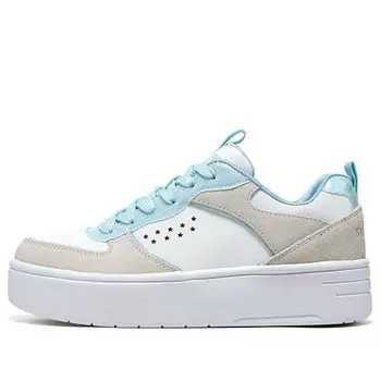 Кроссовки court high 'white light blue' Skechers, белый