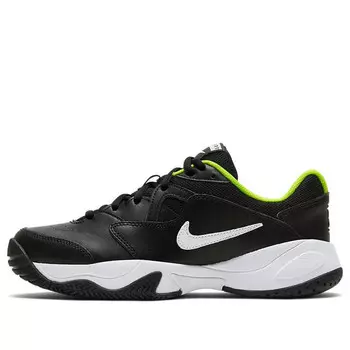 Кроссовки court jr lite 2 'black green' Nike, черный