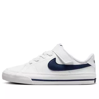Кроссовки court legacy 'white midnight navy' Nike, белый