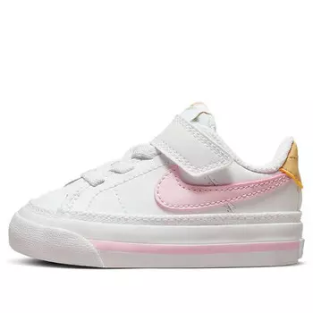 Кроссовки court legacy 'white pink foam' Nike, белый
