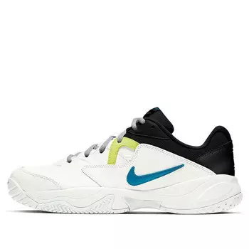 Кроссовки court lite 2 'hot lime neo turquoise' Nike, черный