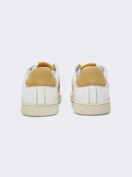 Кроссовки Court Low Top Бело-Горчичные Rhude, белый
