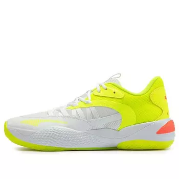 Кроссовки court rider 2.0 glow stick 'white lime squeeze' Puma, белый