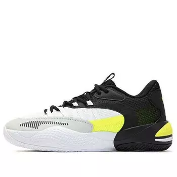 Кроссовки court rider 2.0 'white black yellow alert' Puma, белый
