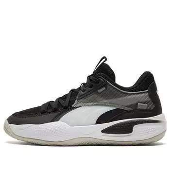 Кроссовки court rider 'black white' Puma, черный