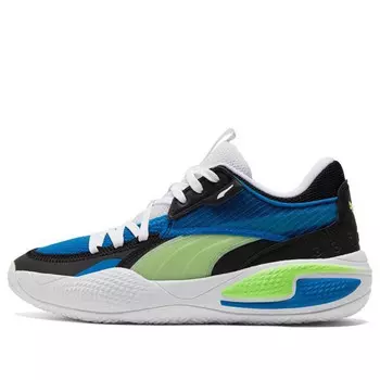 Кроссовки court rider i 'future blue green glare' Puma, синий