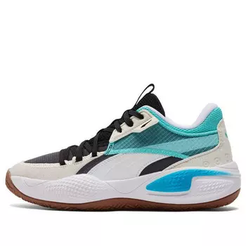 Кроссовки court rider 'summer days - elektro aqua' Puma, бежевый