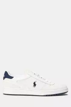Кроссовки Court с кожаными вставками Polo Ralph Lauren, белый