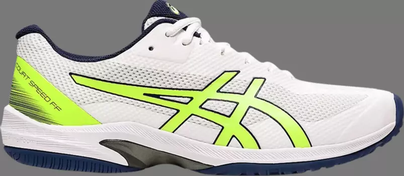 Кроссовки court speed ff 'white safety yellow' Asics, белый
