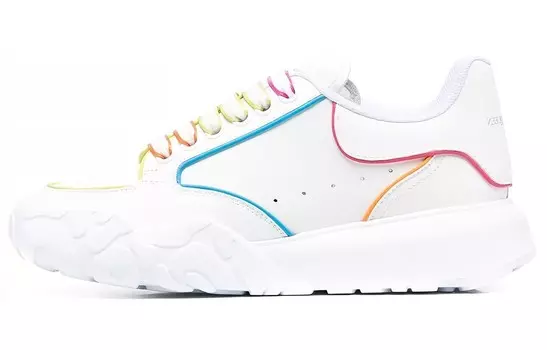 Кроссовки Court Trainer Lifestyle женские с низким верхом белого цвета Alexander Mcqueen