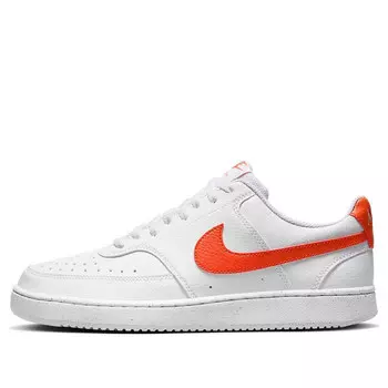 Кроссовки court vision low next nature 'white picante red' Nike, белый