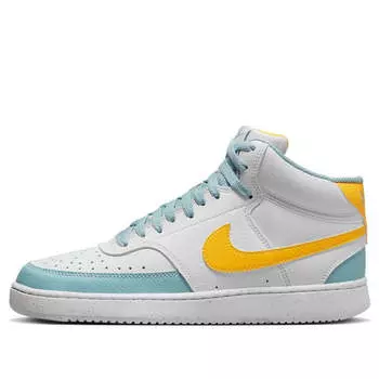 Кроссовки court vision mid next nature 'white ocean bliss' Nike, белый