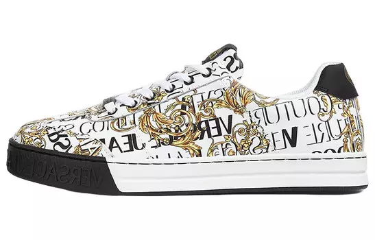 Кроссовки Couture Barocco-принт на шнуровке Versace Jeans