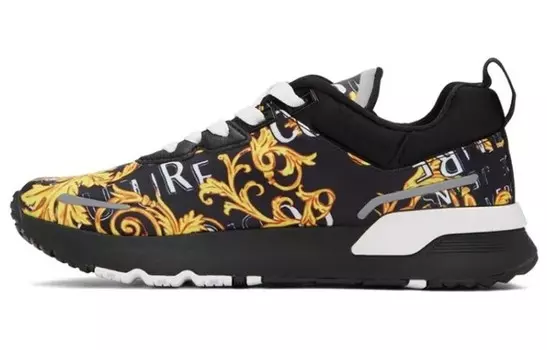 Кроссовки Couture Barocco-print со вставками Versace Jeans