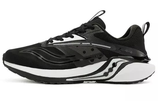 Кроссовки Coyote мужские с низким верхом, черные/белые Saucony