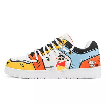 Кроссовки Crayon Shinchan/Crayon Shinchan Skateboarding Shoes Unisex Low-top, белый