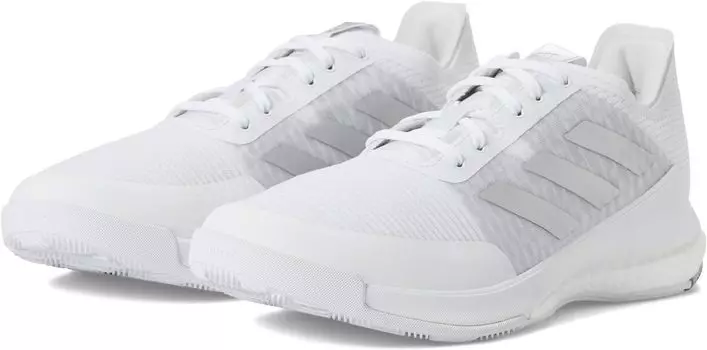 Кроссовки Crazyflight adidas, цвет White/Silver Metallic/Grey