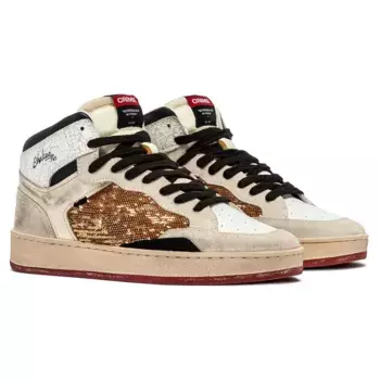 Кроссовки Crime London Chelsea Mid, бежевый