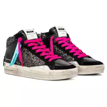 Кроссовки Crime London SK8 Deluxe Mid, черный