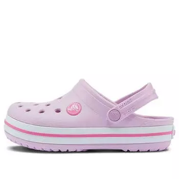 Кроссовки crocband clog 'pink white' Crocs, розовый