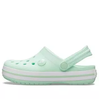 Кроссовки crocband clogs 'mint green white' Crocs, зеленый