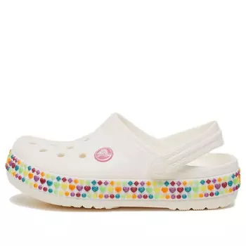 Кроссовки crocband gem band clogs 'white multi' Crocs, белый