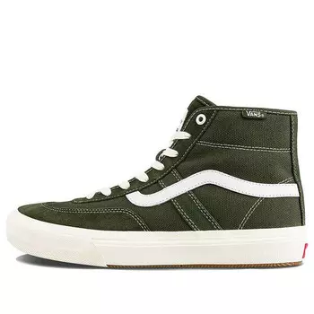 Кроссовки crockett high pro shoes green army green Vans, зеленый