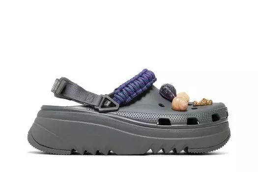 Кроссовки Crocs Aries x Classic Hiker Xscape Clog 'Slate Grey', серый