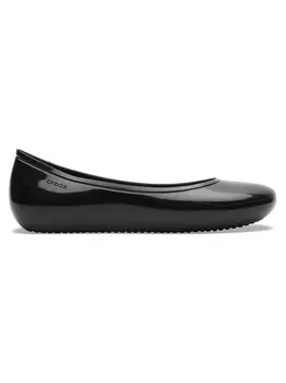 Кроссовки Crocs BROOKLYN HIGH SHINE FLAT 209661, черный