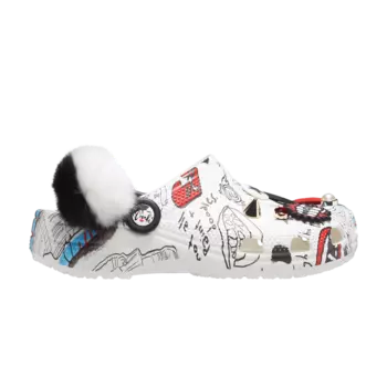 Кроссовки Crocs Cruella x Classic Clog, белый