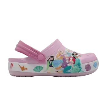 Кроссовки Crocs Disney x Clog Kids Fun Lab - Princess Lights, розовый