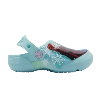 Кроссовки Crocs Frozen 2 x Clog Toddler Fun Lab - Anna And Elsa, синий