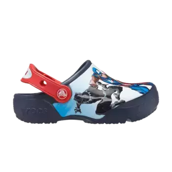 Кроссовки Crocs Marvel x Classic Clog Kids Avengers Patch, синий