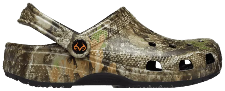 Кроссовки Crocs Realtree x Classic Clog 'APX Camo', коричневый