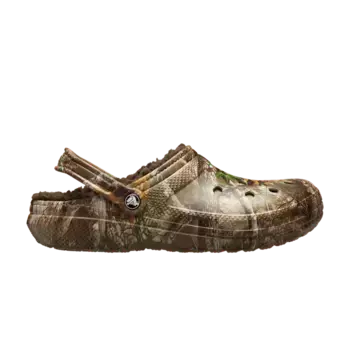 Кроссовки Crocs Realtree x Classic Lined Clog Edge Camo, коричневый