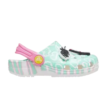 Кроссовки Crocs Ron English x Classic Clog Kids Party Animals - Cheetah Pistachio, зеленый