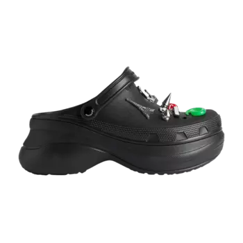 Кроссовки Crocs x Balenciaga Mule Jibbitz 'Black', черный