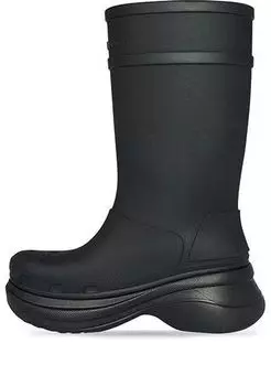 Кроссовки crocs x boots 'black' Balenciaga, черный