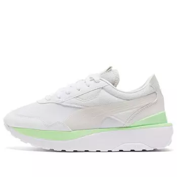 Кроссовки cruise rider 'ocean road - white green' Puma, белый